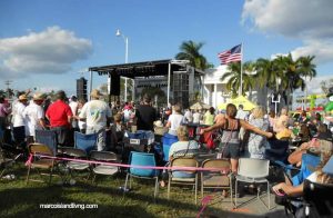 Live music is part of the fun at the Everglades Seafood Festival, Everglades City, FL
